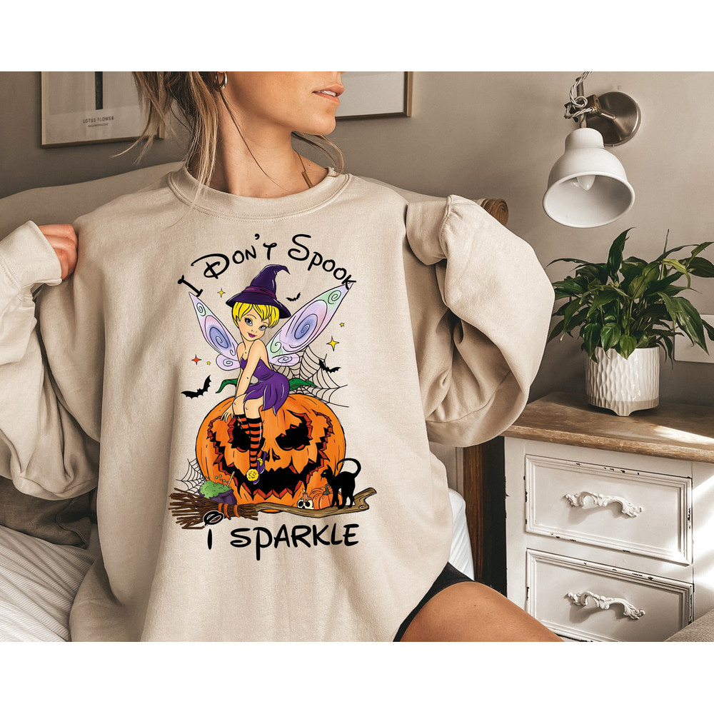 Tinkerbell I Dont Spook I Sparkle Disney Halloween For Women And Kids Shirts, Disney World Tee, Tinkerbell Halloween Shirt, Disneyland Tees.jpg