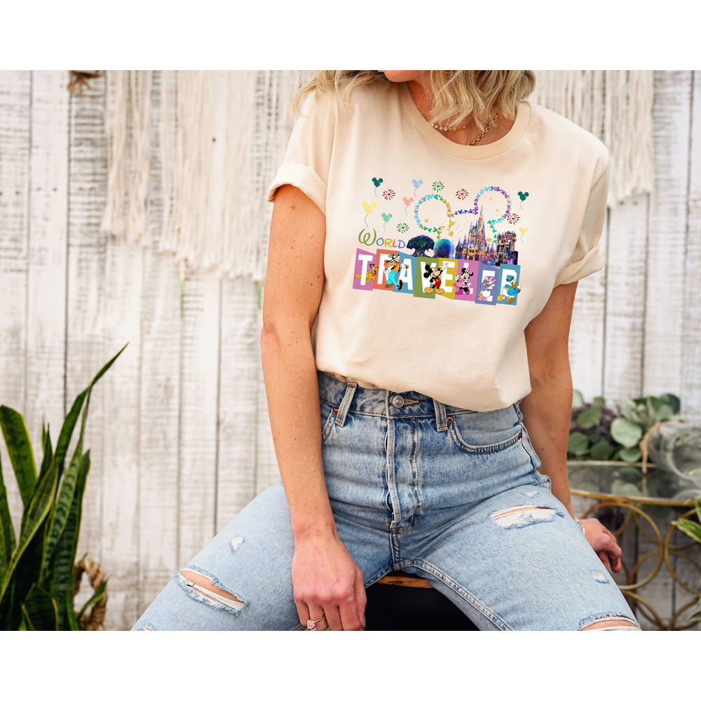 World Traveler Shirt, Disney Park Shirt, Disney Traveler Shirt, Disney Family Vacation Shirt, Disney Epcot T-shirt, Disney Trip, Mickey Tees.jpg