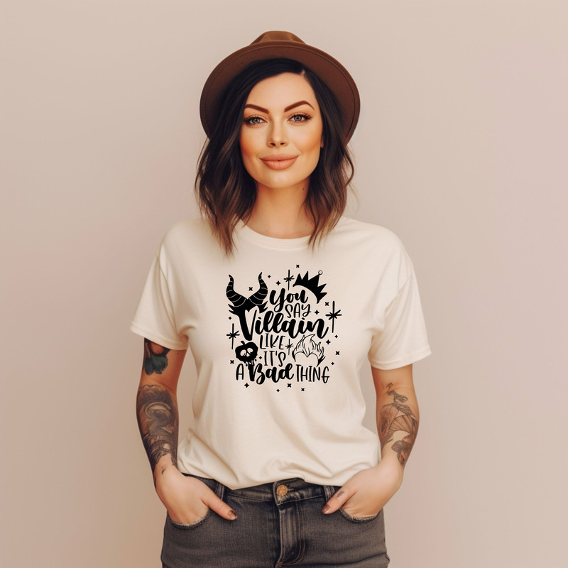 You Say Villain Like It's A Bad Thing Shirt, Halloween Shirt, Disney Witch Shirt, Disney Halloween Shirt, Mickey Halloween Party Shirt.jpg