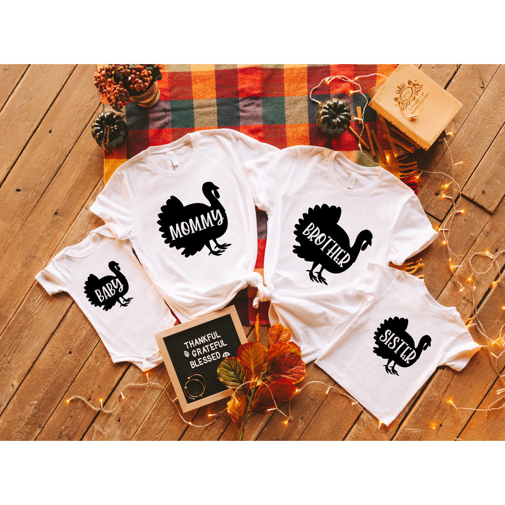 Family Thanksgiving Shirt, Turkey Family Shirt, Matching Family Outfit, Thanksgiving Dinner Shirt, Family Matching Shirt.jpg