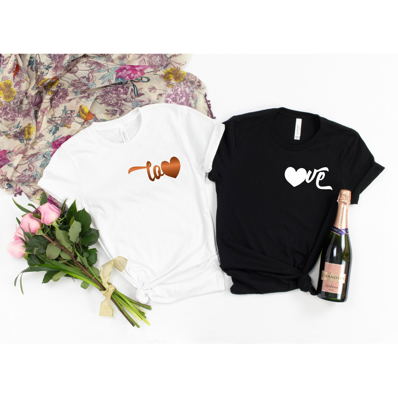Couple Love Shirt, Cute Love Shirt with Hearts,Boyfriend and Girlfriend Gift,Couple Ideas, Matching Love Tshirt, Valentines Love Tshirt.jpg