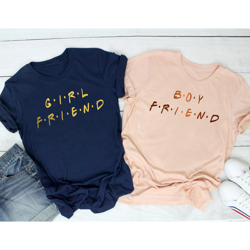Friends Themed Boyfriend Girlfriend Shirts  Matching Couple Shirts  Friends TV Show  Boyfriend Gift  Couple Shirts  Couple Goals.jpg