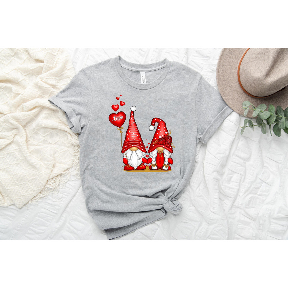 Love Gnomes Shirt Valentines Day Shirt, Valentines Gnomes Shirt, Valentines Day Tee, Be Mine Shirt, Gift for Her, Gnomes Valentine Shirt.jpg