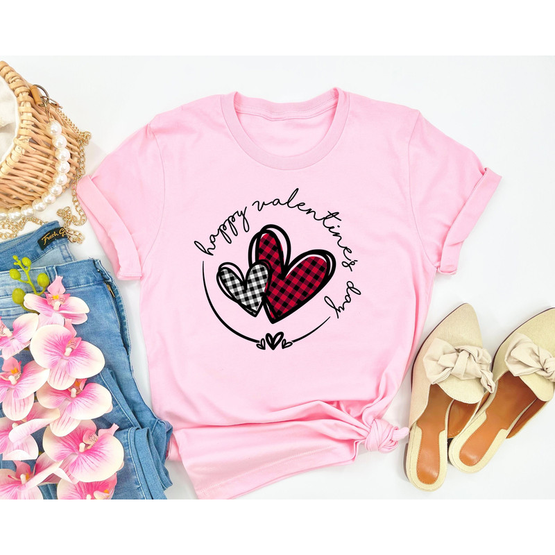 Buffalo Plaid Heart Valentines Day Shirt,Valentines Day Shirts For Woman,Heart Shirt,Cute Valentine Shirt,Valentines Day Gift,Couple Shirt.jpg