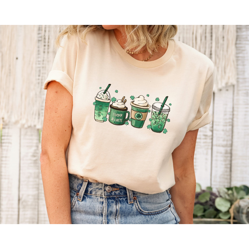St Patricks Day Coffee Shirt, Shamrock Shirt, St Patricks Day Shirts for Women, Coffee Lover Shirt, St Patricks Day.jpg