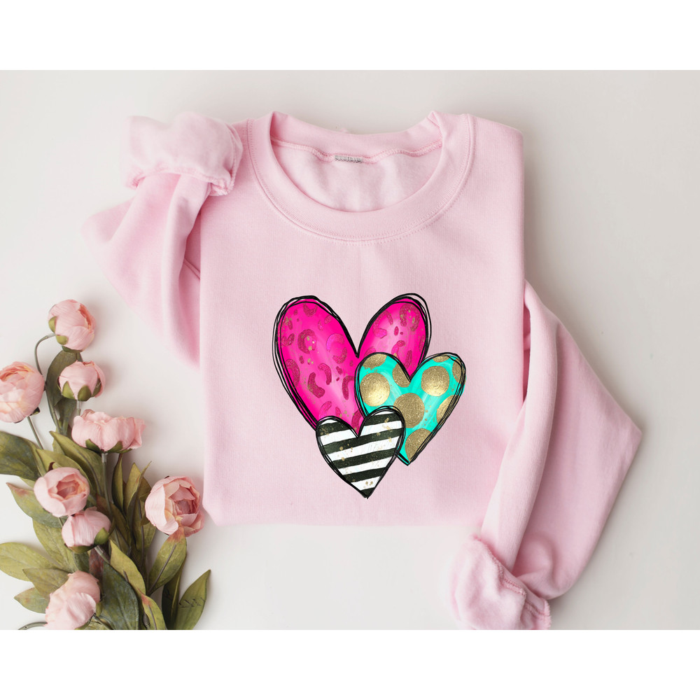 Valentines Day Shirt, Heart Sweatshirt and Hoodie, Valentines Day Shirts For Women, Teachers Valentines Day Shirt, Cute Valentine Shirt.jpg