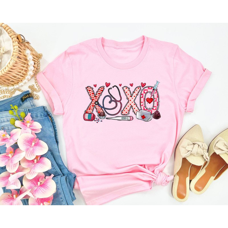 XOXO Nurse Shirt, Valentines Day Shirt, Sweatshirt For Nurse, Valentines Day Gift for Nurse.jpg