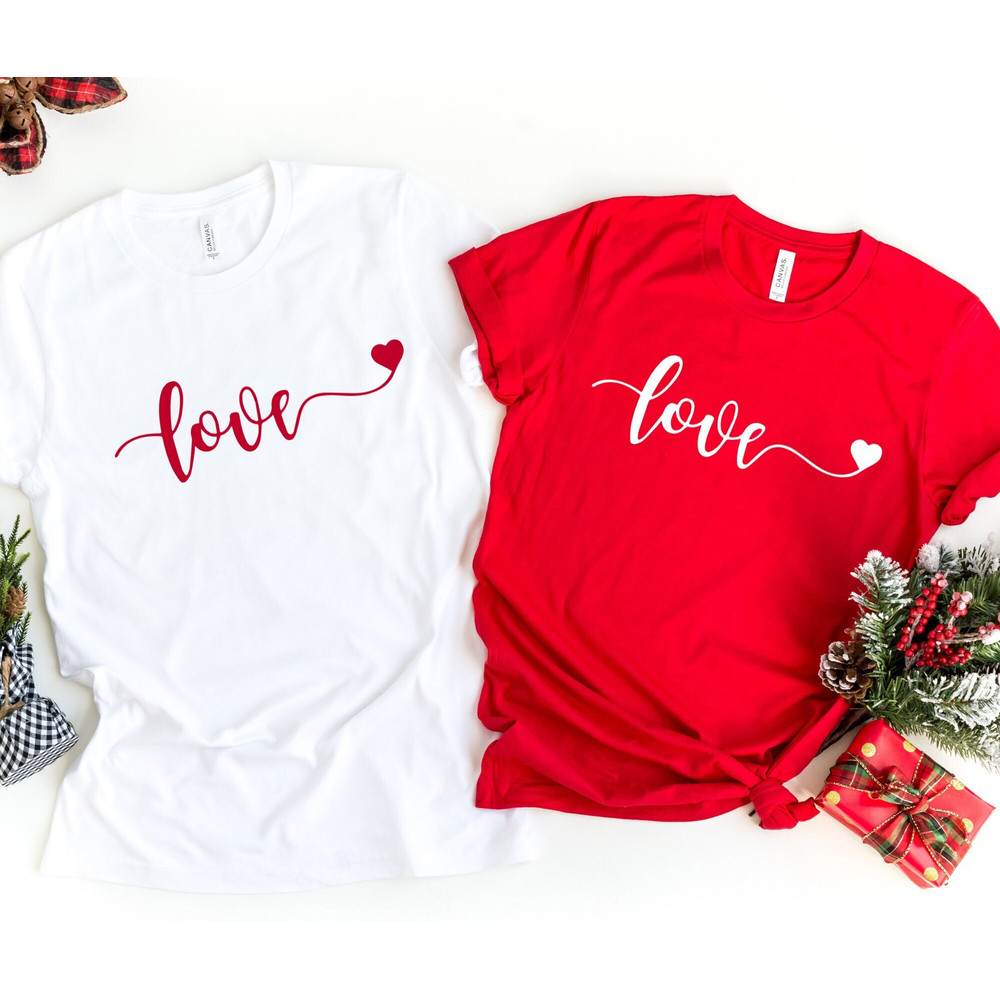 Love Couple Shirt, Matching Love, Couple Shirt, Valentines Day, Gift For Valentines, Love, Heart, Couple, Mr and Mrs, Minimalist Love Shirt.jpg
