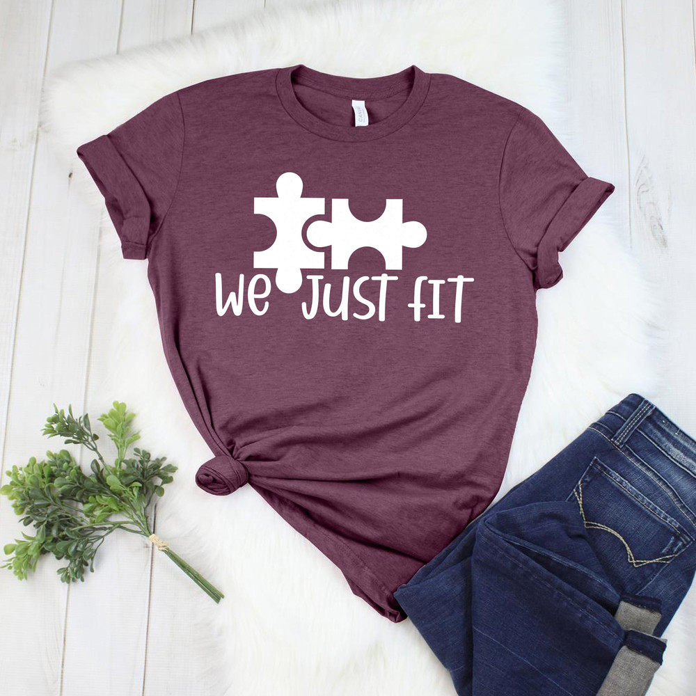 We Just Fit Shirts, Valentine's Shirt, Lovers Shirt, Valentine's Day Shirt, Funny Valentines Shirt, Gift for Valentines, Matching Shirts.jpg