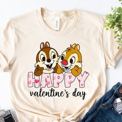 chip and dale happy valentines day shirt, disney double trouble shirt , disney chip and dale couple shirt, happy valenti