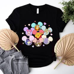 disney winnie the pooh characters love shirt, vintage winnie the pooh and friends valentines day shirt, pooh couple shir