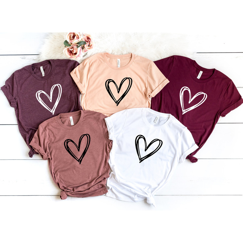 Huge Love Heart Shirt, Pretty Heart Shirt, Valentines Day Shirt, Cute Gift for her, Valentine's Day Gift, Valentine Gift, Pocket Shirt.jpg