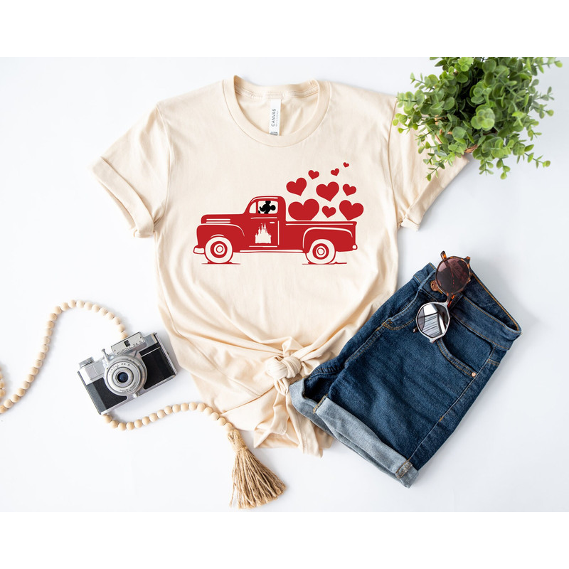 Mickey Truck Valentine's Day Shirt, Disney Valentine's Shirt, Disneyland Shirt, Disney Shirt, Mickey Shirt, Mickey Disney Shirt.jpg