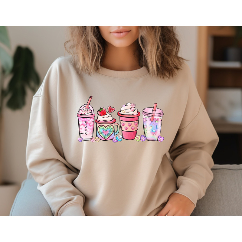 Valentines Day Coffee Cups Shirt,Valentines Day Shirts For Woman,Latte Valentine Shirt,Valentines Day Gift,Happy Valentine's Day Shirt.jpg