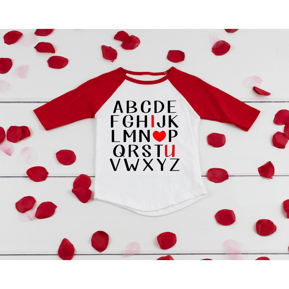 ABC I Love U Shirt, ABC Shirt, Kids Shirt, Kids Valentine's Shirt, Cute Valentine Shirt for Kids, Cute VDAY Shirt, Kids Tee, I love you.jpg