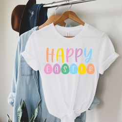 happy easter day eggs shirts, easter day shirts, easter day gifts, family matching shirts for easter, easter eggs shirt,