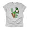 St Patrick's Day Tee, Cute Striped LOVE with St Patrick Gnome Design, premium unisex tee, 3 color choices, 2X, 3X, 4X, plus sizes available.jpg