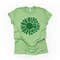 St Patrick's Day Tee, St Patrick Sunflower with Green Clovers Design, premium unisex tee, 3 color choices, 3x st patrick, 4x st patrick.jpg