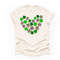 St Patrick's Day Tee, St Patrick's Heart with Shamrocks and Clover Design, premium unisex tee, 3 color choices, 3x st patrick, 4x st patrick.jpg