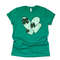 St Patrick's Day Tee, Triple St Patrick's Day Heart with Clovers Design, premium unisex tee, 3 color choices, 3x st patrick, 4x st patrick.jpg