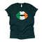 St Patrick's Day, Cute Irish Flag Lips, Irish Lips Design on premium unisex tee, 2 color choices, 2X, 3X, 4X, plus sizes available.jpg
