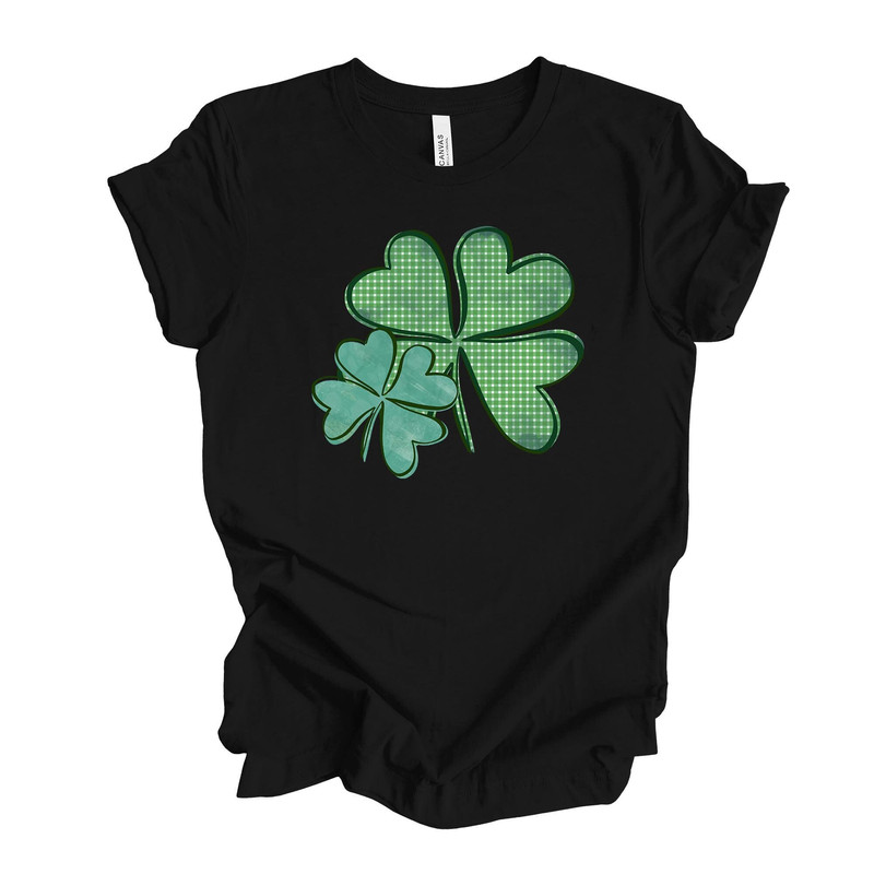 St Patrick's Day, Super Fun St Patrick's Day Clovers, Cute Clovers Design, premium unisex tee, 3 color choices, 3x st patrick, 4x st patrick.jpg
