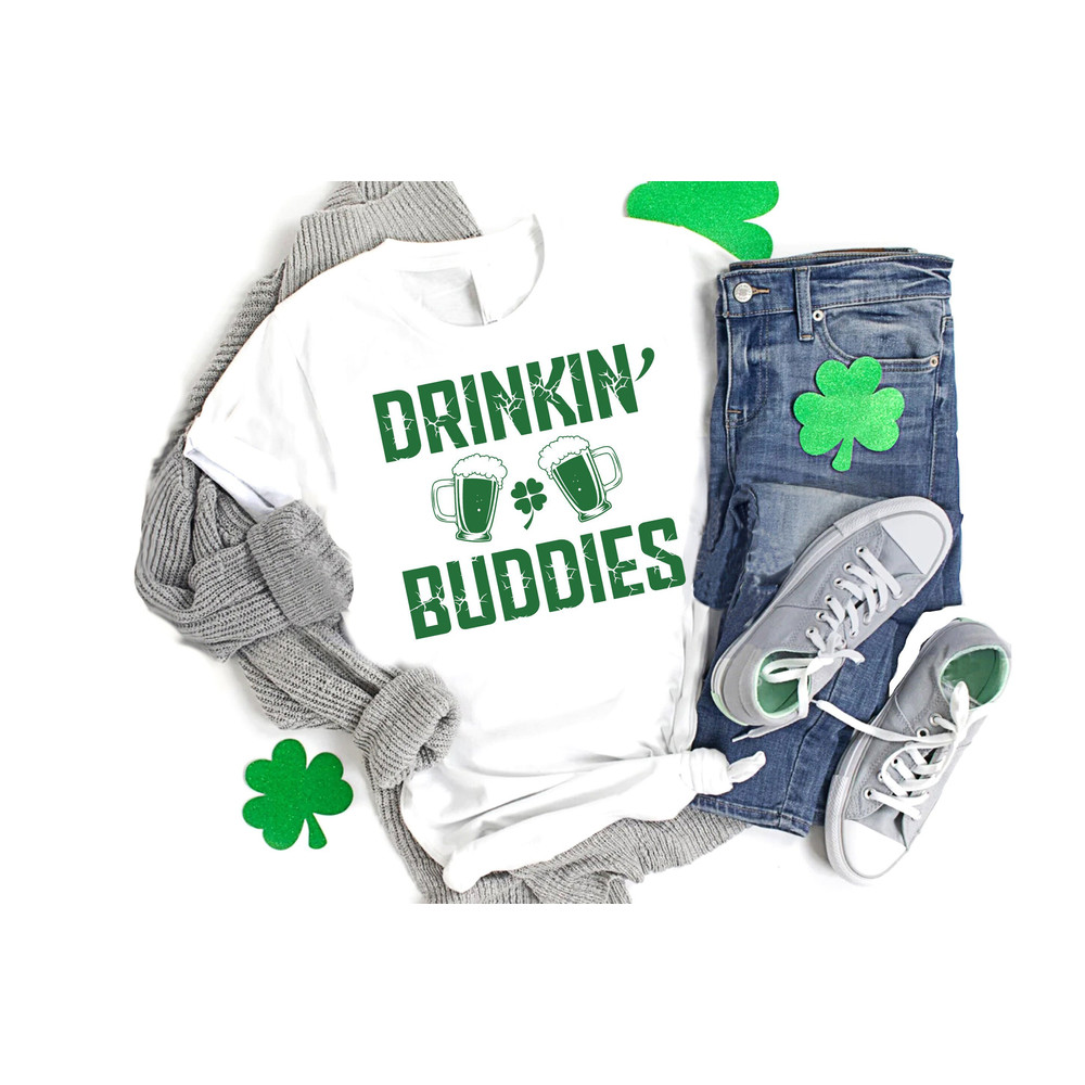 Couple St Patricks Shirts,Drinking Buddies Shirts,Womens St Patricks Day Gift,Drinking Shirts,Lucky Teacher Shirt,Shamrock Shirt For Kids.jpg