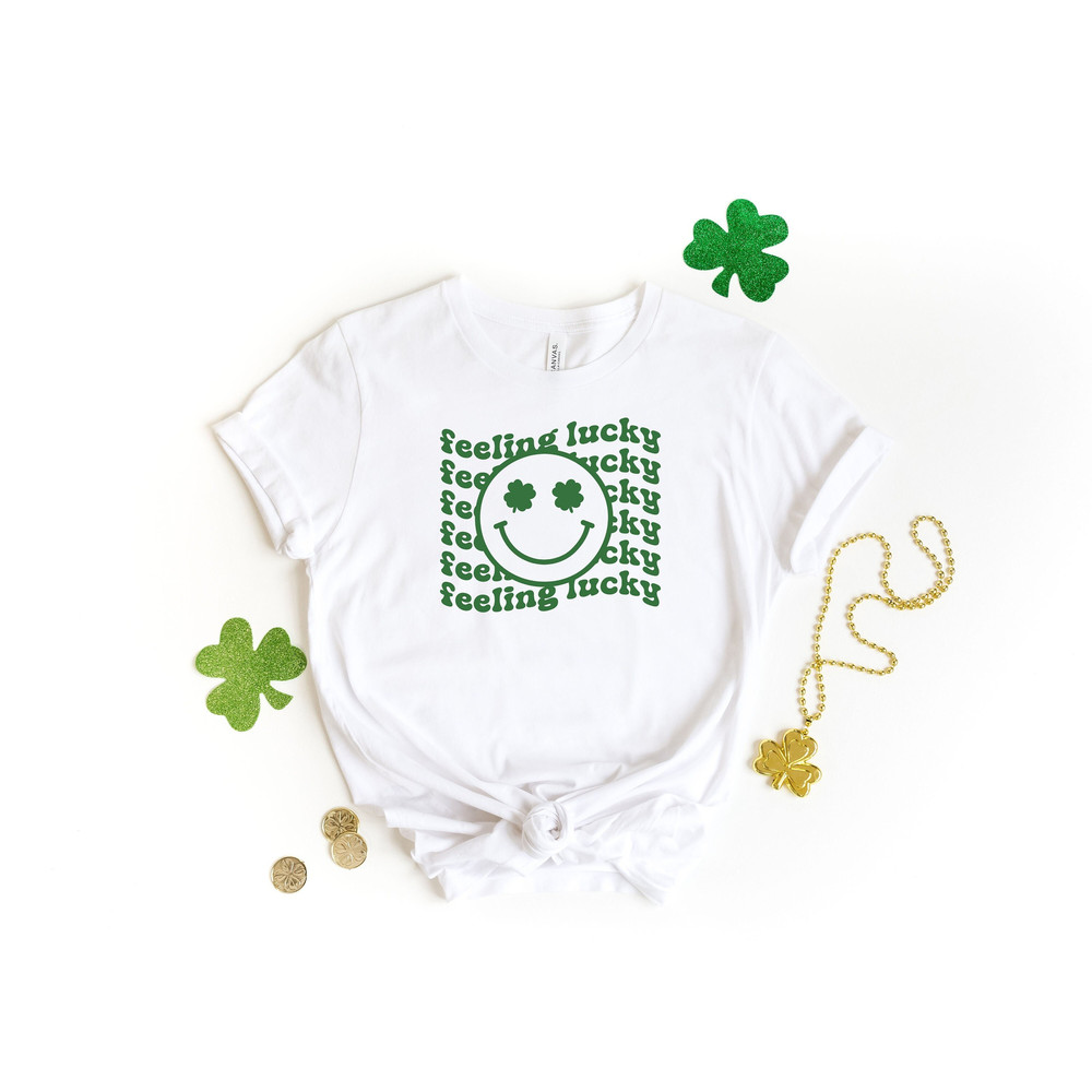 Feeling Lucky Shirt, St Patrick's Day Shirt For Women, Feeling Lucky Tshirt, Retro Lucky Shirt, Saint Patrick's Day Shirts.jpg