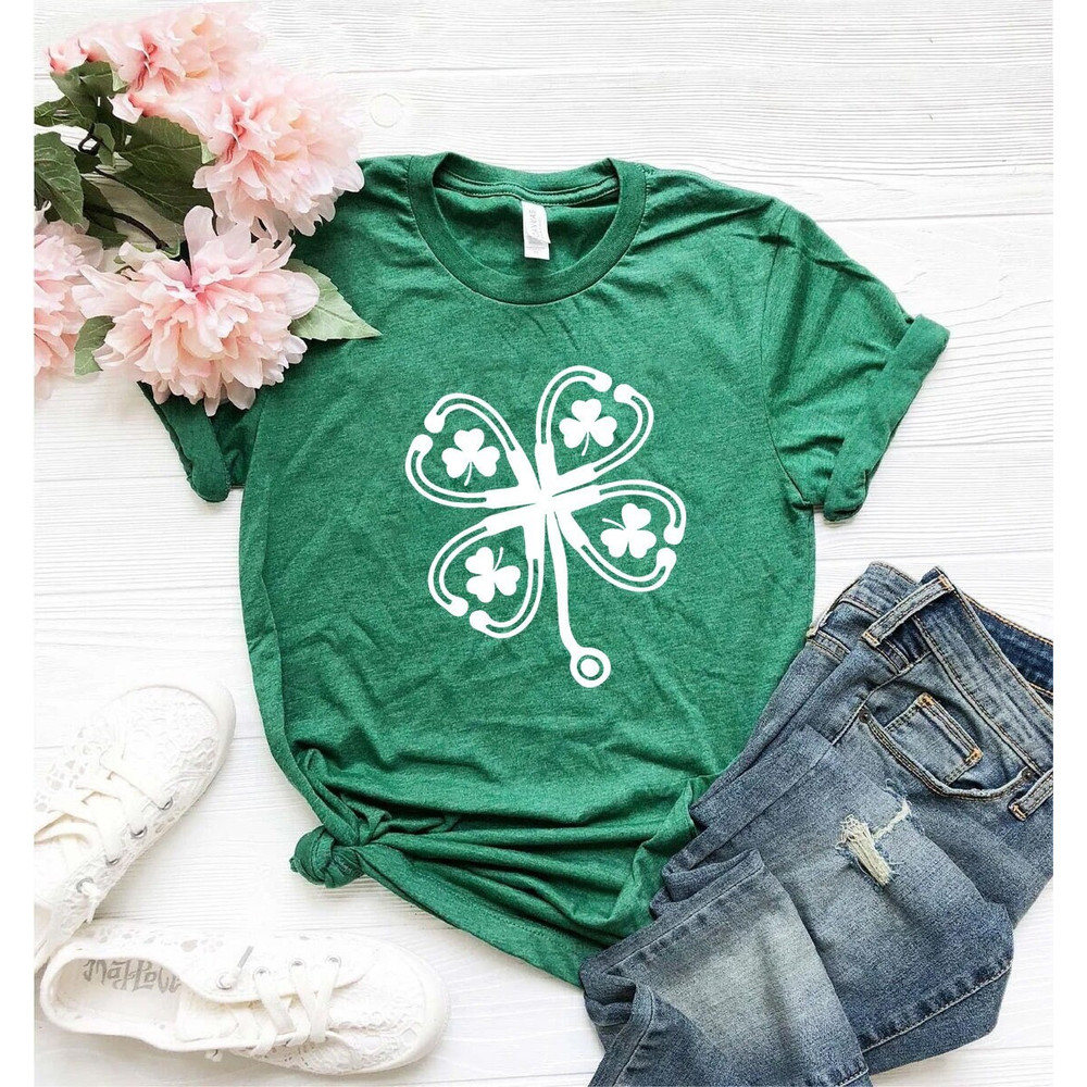 Nurse Shamrock Shirt, Nurse Lucky Shirt, Nurse Lucky Shirt, st paddys day shirt, nurse shirt, irish shirt, lucky shirt, four leaf clover,.jpg
