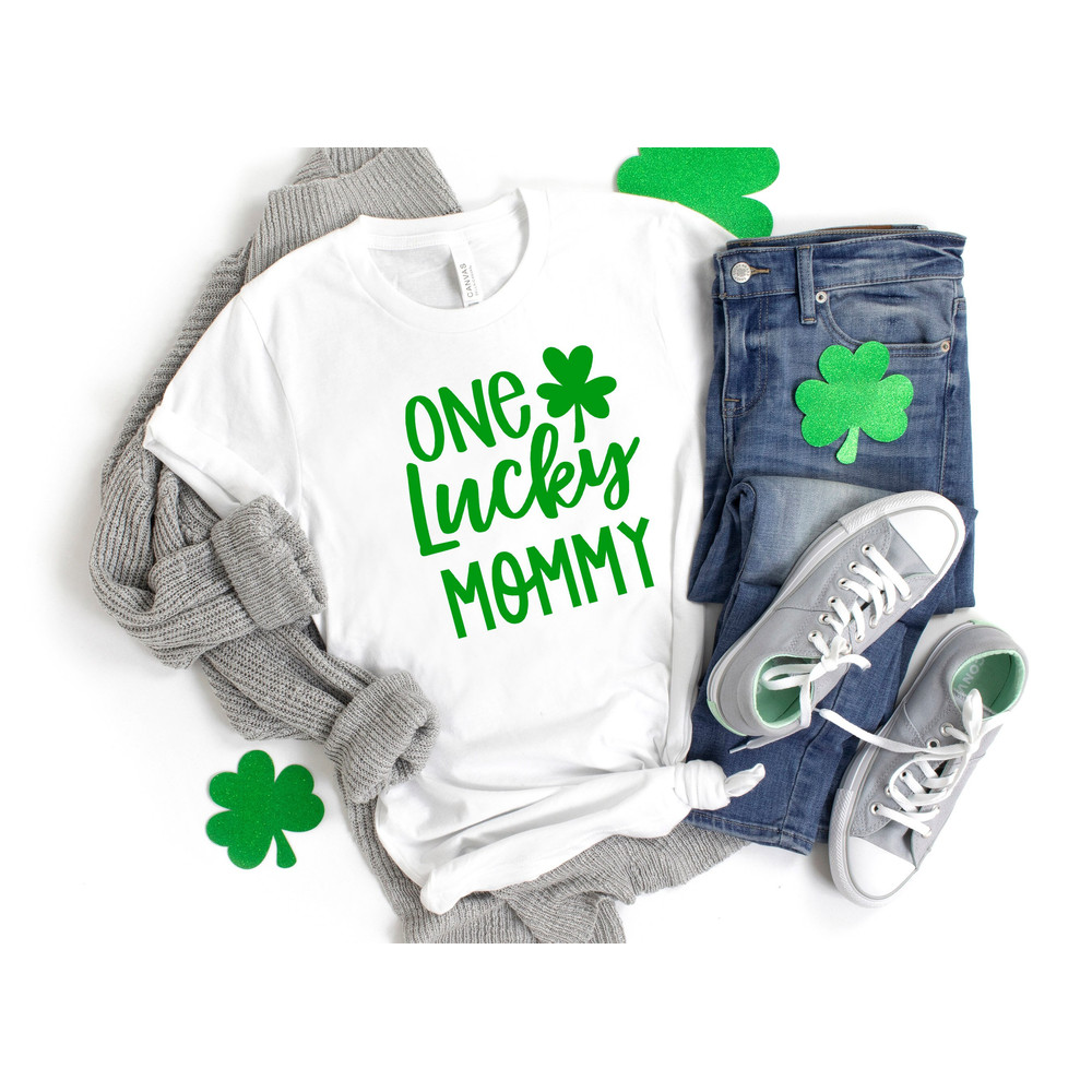 One Lucky Mommy Shirt St Patrick's Day Shirt For Mom Shamrock Shirt Lucky Mommy Shirt Mom's St. Patty's Day Shirt 11726.jpg
