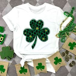 shamrock leopard fun st patricks t-shirt,lucky shamrock black leopard irish st patr t-shirt,st patricks d t-shirt,leopar
