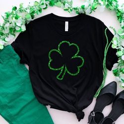 st patricks day shirt, shamrock shirt, glitter shamrock shirt,shamrock tee, glittery st patricks day tee, glitter shamro