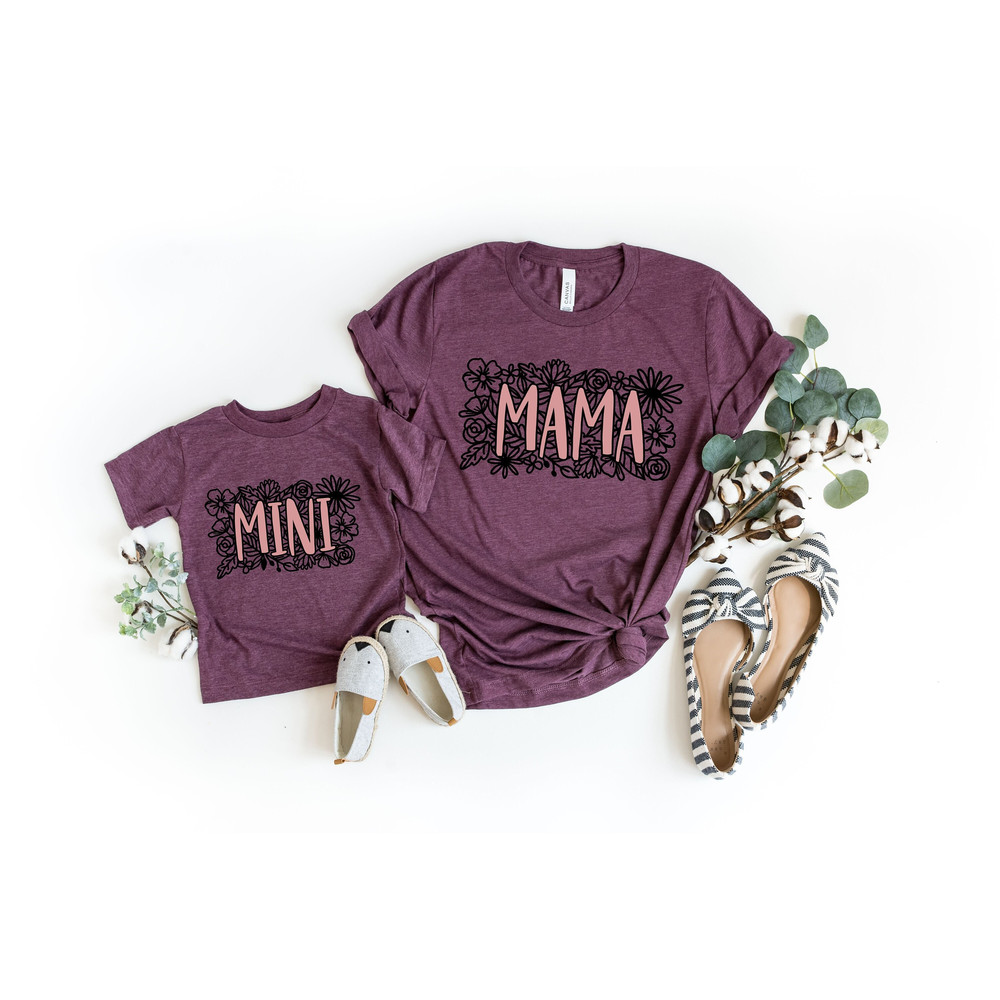 Mama Mini Shirt, Matching Mommy and Me Shirt, New Mom Shirt, Mama Mini Matching Shirt, Mother and Daughter Outfits, Mama Shirt, Mini T-Shirt.jpg
