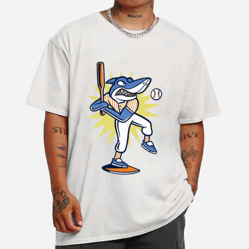 Baseball Player Shark T-shirt - Cruel Ball.jpg