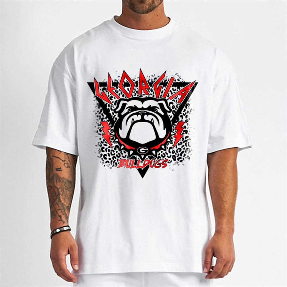 Georgia Bulldogs Vintage Rock Metal Style T-Shirt - Cruel Ball.jpg