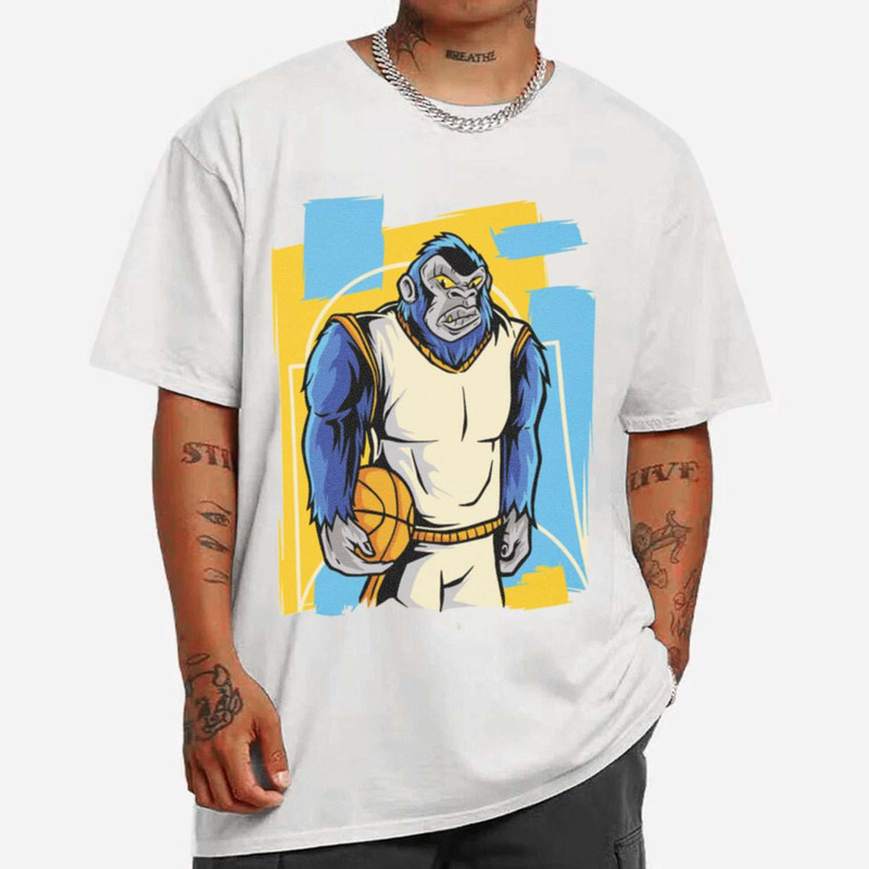 Gorilla Playing Basketball T-shirt - Cruel Ball.jpg