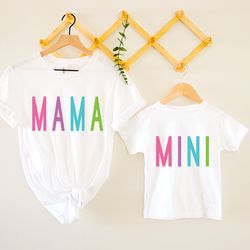 matching easter mommy and me outfits - mama mini easter shirts, cute easter shirts for girls, mama bunny, valentines day