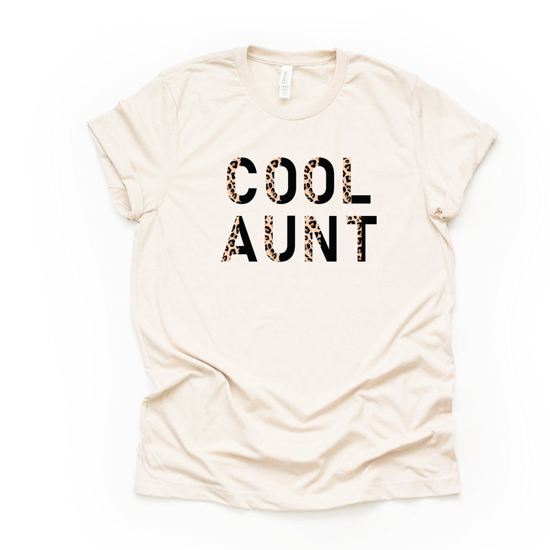 Aunt Shirt, Super Cute Leopard Cool Aunt, Aunt Design on premium unisex shirt, 3 color choices, 2X, 3X, 4X, plus sizes available, aunt.jpg