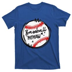 baseball memaw grandma funny christmas mothers day t-shirt