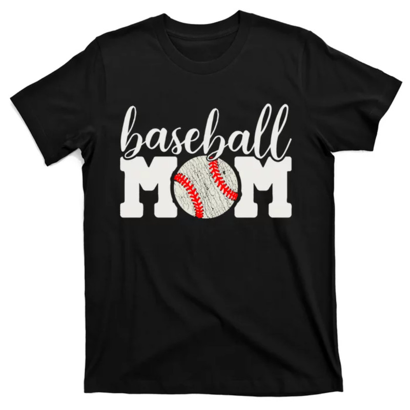 TeeShirtPalace Baseball Mom Gift - Cheering Mother of Boy Outfit T-Shirt.jpg