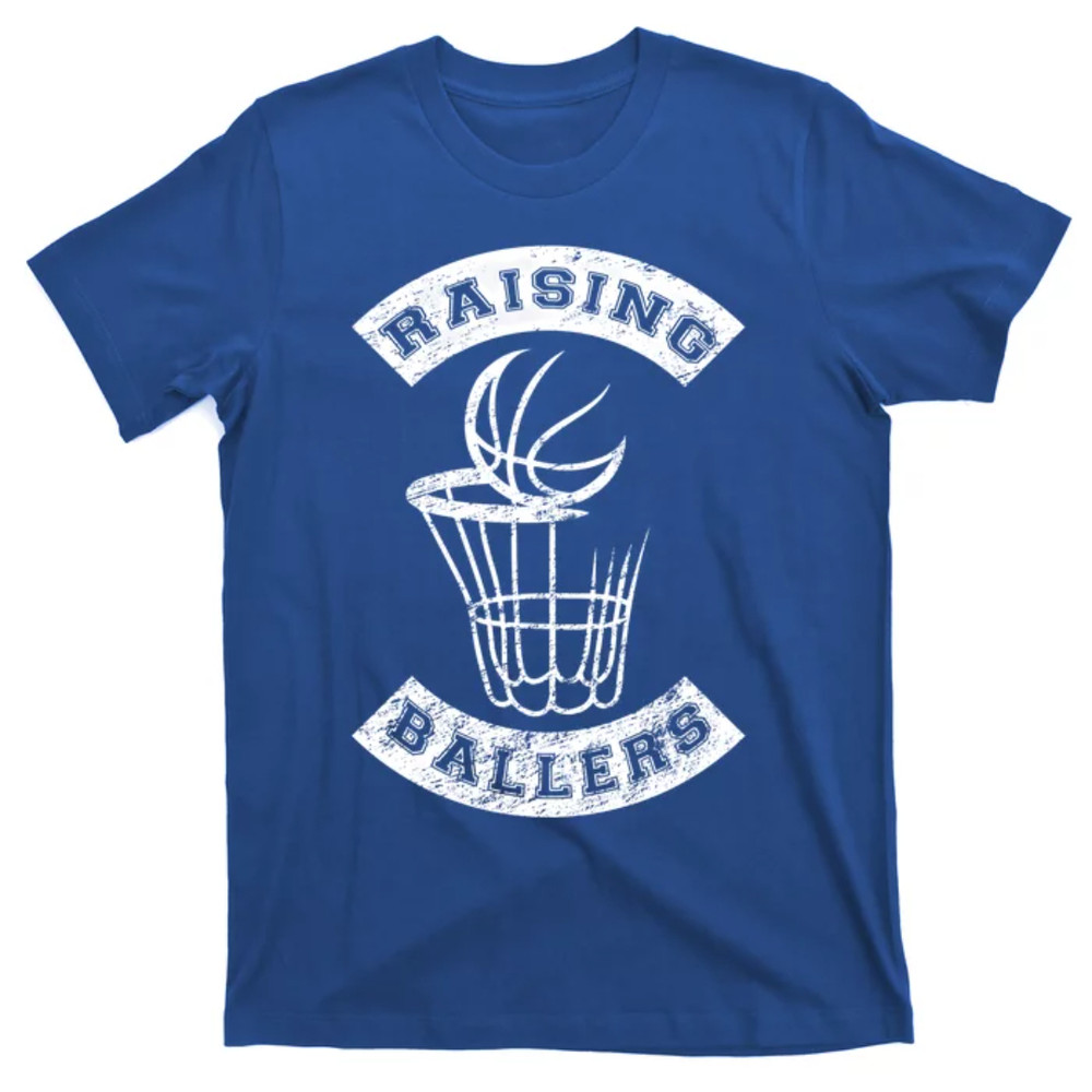 TeeShirtPalace Basketball Mom Dad Mother Father Parenting Gift Raising Ballers Cute Gift T-Shirt.jpg