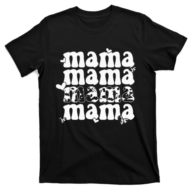 TeeShirtPalace Cow Mama Birthday Family Matching Mothers Day T-Shirt.jpg
