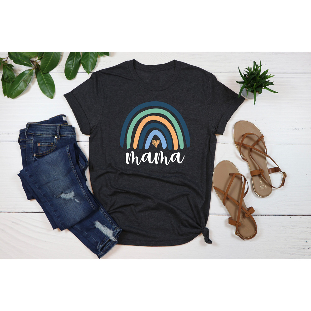 Mama Rainbow Shirt, Mother's Day Gift, Mom Shirt, Mama Shirt, Pregnancy Announcement, New Mom Shirt, Mothers Day Shirt, Birthday Gift Mom.jpg