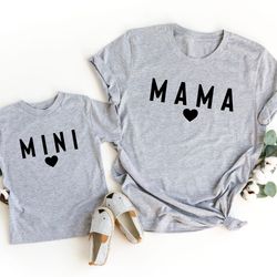 matching mama and mini shirt, matching mommy and me shirt, mothers day shirts, gift for new mom, new mom gift, baby and