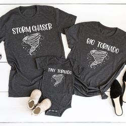 storm chaser,tiny tornado,big tornado,mama and mini family shirt,mothers day gift,mother son daughter,matching family sh