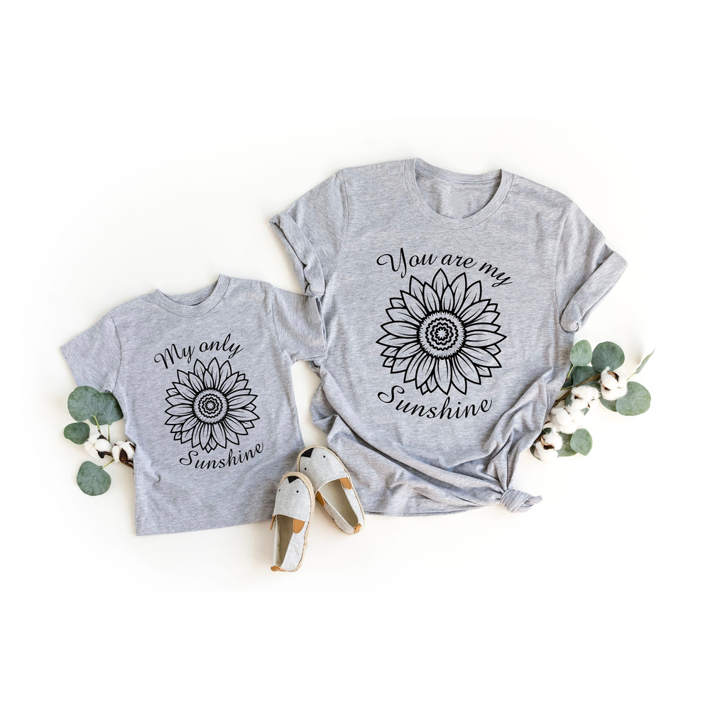 You Are My Sunshine Shirt, Mommy And Me Shirt, Mother's Day Shirt, Mama And Mini Shirt, Matching Mama Daughter, Mom and Baby Shirts.jpg