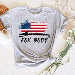 mustang fox body shirt, fox body gift for dad, fox body 50 unisex tshirt, american icon classic car shirt, fox body cust