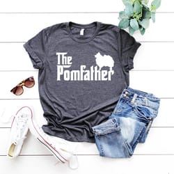 the pomfather vintage style shirt, gift for dog papa, pomeranian boo tshirt, animal lover shirt, father day shirt gift f
