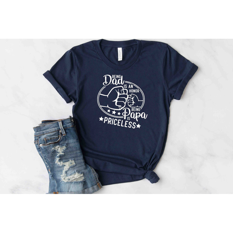 Being Grandpa Is An Honor Being Papa Is Priceless T-shirt, Fathers Day Gift, Dads T Shirt, Grandpas T-Shirt, Gift For Dad, Gift For Son.jpg