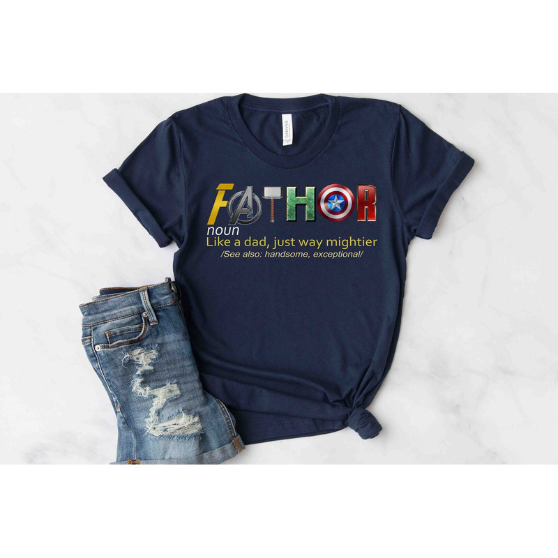 Fathor, Thor, Avengers Shirt, Father's Day Gift, Avengers Men's Shirt, Fathor Definition Shirt, Marvelous Dad Shirt, Superhero Dad Shir.jpg